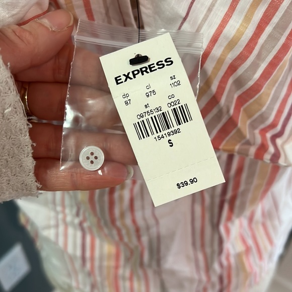 Express pink striped tank - Picture 4 of 5